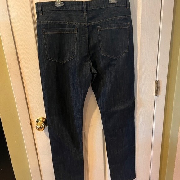 Denim Co Jeans Mens Size 36x34 Button Fly Slim Fit straight leg hipster skater - Picture 5 of 9